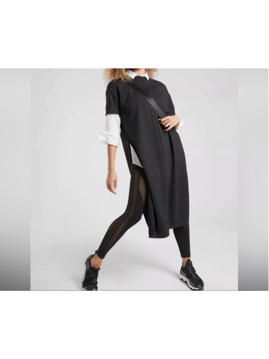 Athleta Dresses & Skirts - NWT Athleta Sedona Sweatshirt Dress, Black SIZE small modal